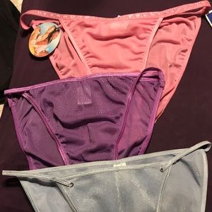NWT shimmer / sheer bikini set